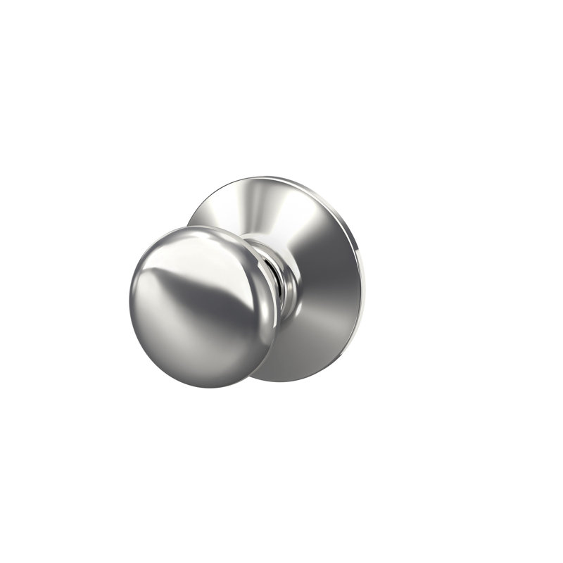 Plymouth Passage (Hall & Closet) Round Knob, Bright Chrome