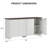 61" Large Buffet Sideboard Cabinet With 4 Fluted Doors And Storage-632635711