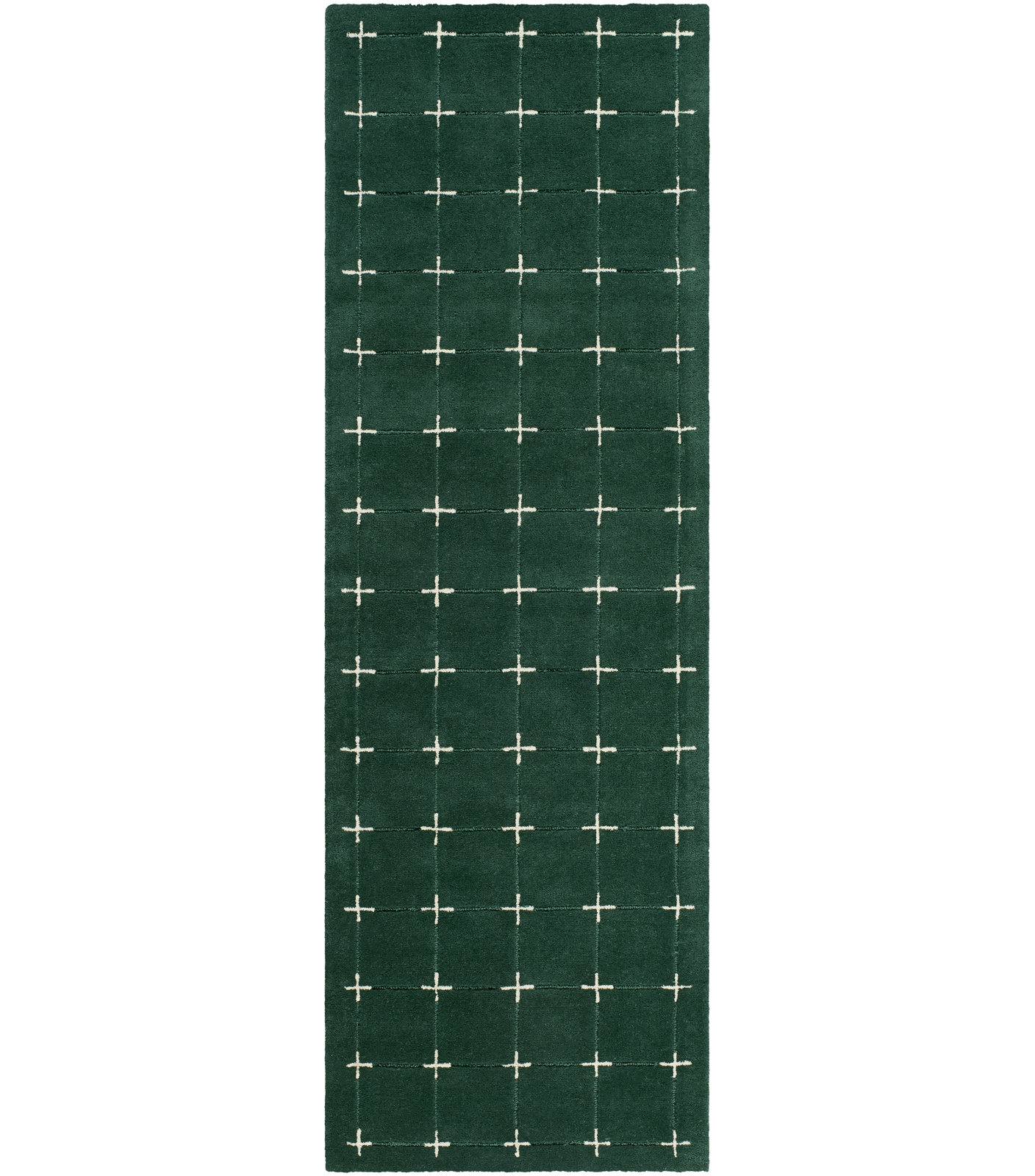 Mallory Hand-Tufted Green Rug, Runner 3' x 10'