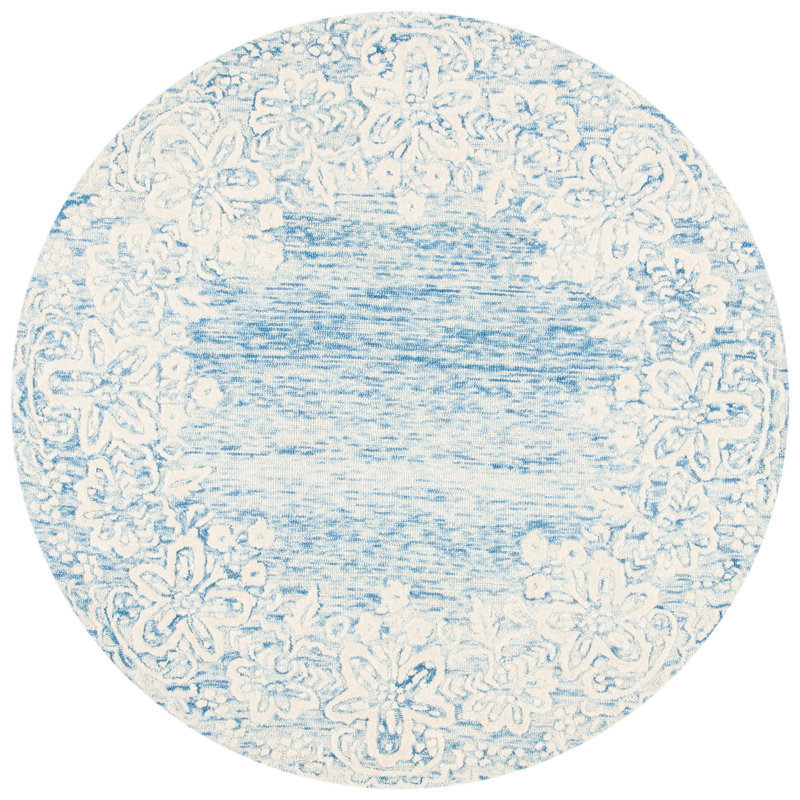 Ocala Hand Tufted Wool Oriental Rug, Round 6'