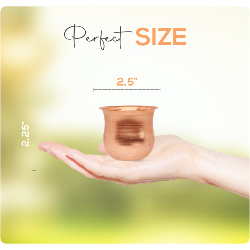 Marrgon Copper Pot Style Rain Chain with Recycled Plastic Cups - 8.5'