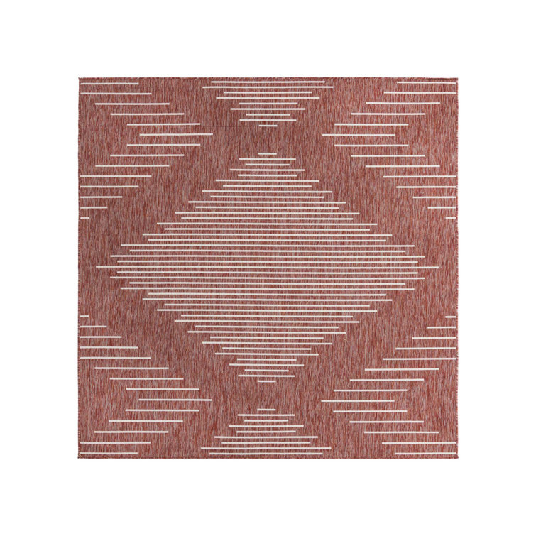 Union Rustic Light Red Indoor/Outdoor Rug & Reviews | Wayfair