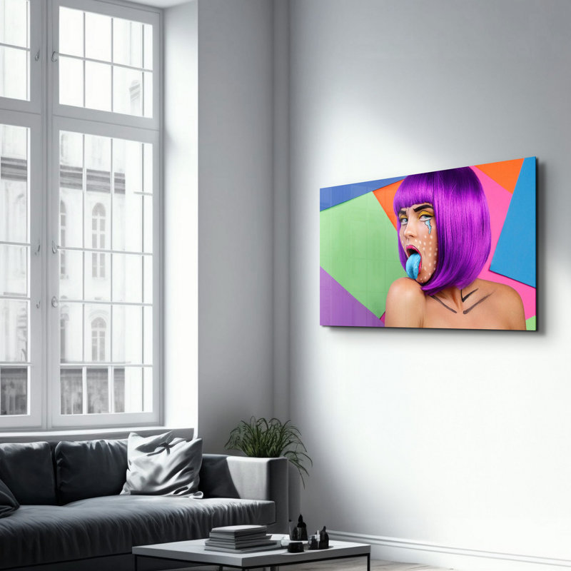 Peinture décorative en verre trempé