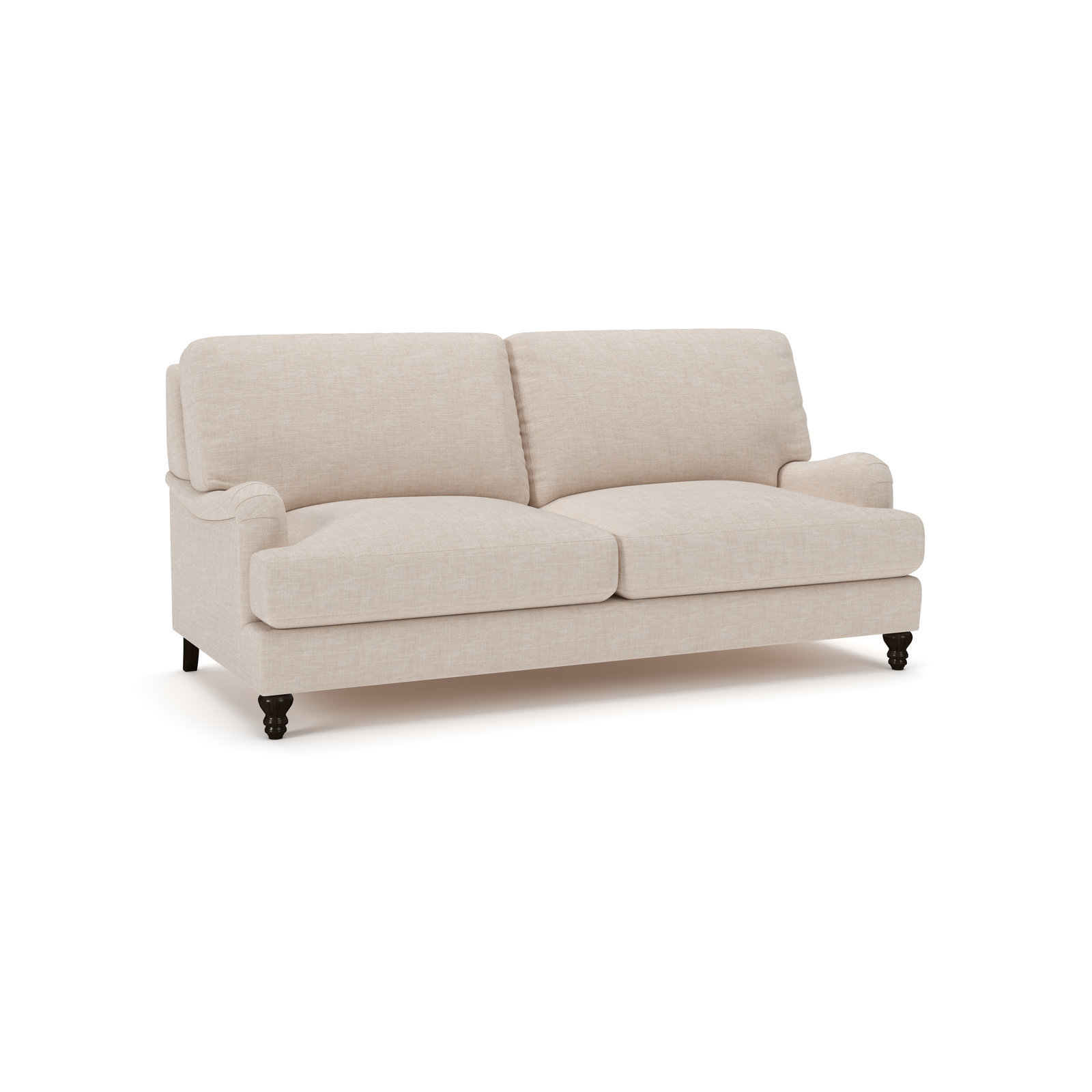 Walters 82'' Upholstered Sofa, Lena Sand Performance Linen Blend