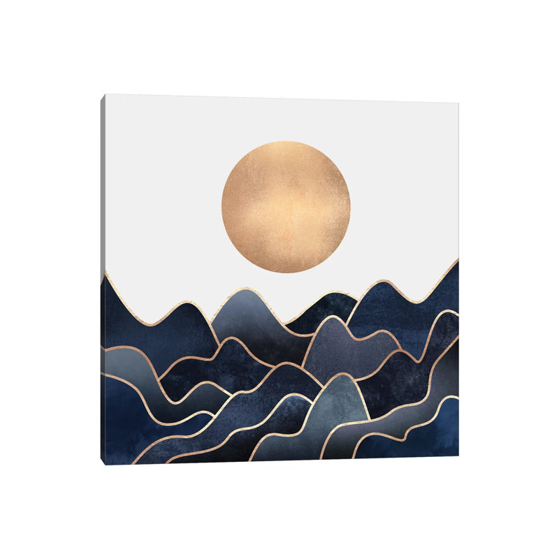 Waves by Elisabeth Fredriksson - Wrapped Canvas Print, 45.72 cm H x 45.72 cm W x 1.91 cm D