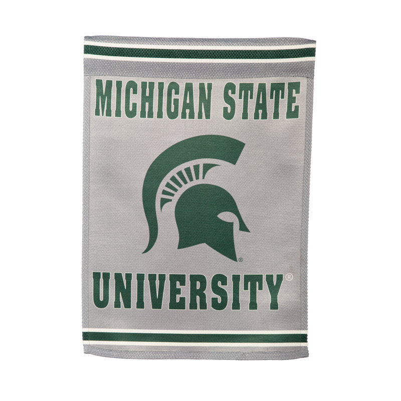 Michigan State University Double-Sided Suede House Flag