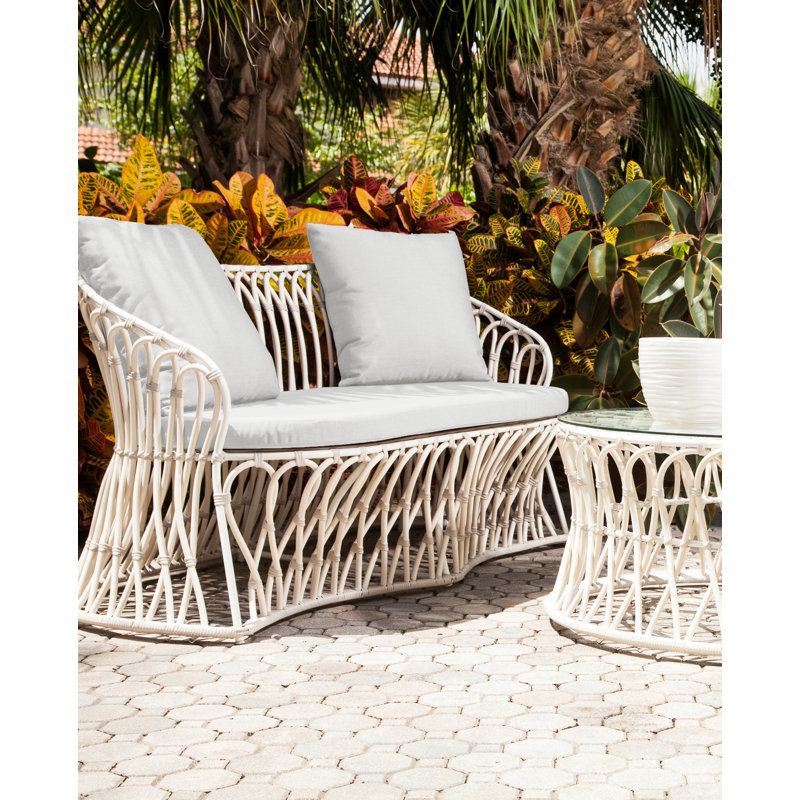 Amalfi Outdoor 2 - Seat Loveseat, Canvas Natural Sunbrella® Canvas