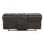Ensemble de canapé de salon moelleux 2 pièces avec canapé inclinable et causeuse gris-754873338