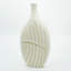 Vase en bois texturé blanc fait à la main avec motif de feuilles, vase décoratif rustique moderne de 13,78 po pour les fleurs, pièce maîtresse pour le salon, la table de salle à manger, le bureau et la chambre à coucher