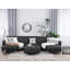 Finnegan 5 Seater Faux Leather Sofa Bed