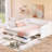 Wooden Daybed with Trundle Bed and Two Storage Drawers, Extendable Bed Daybed