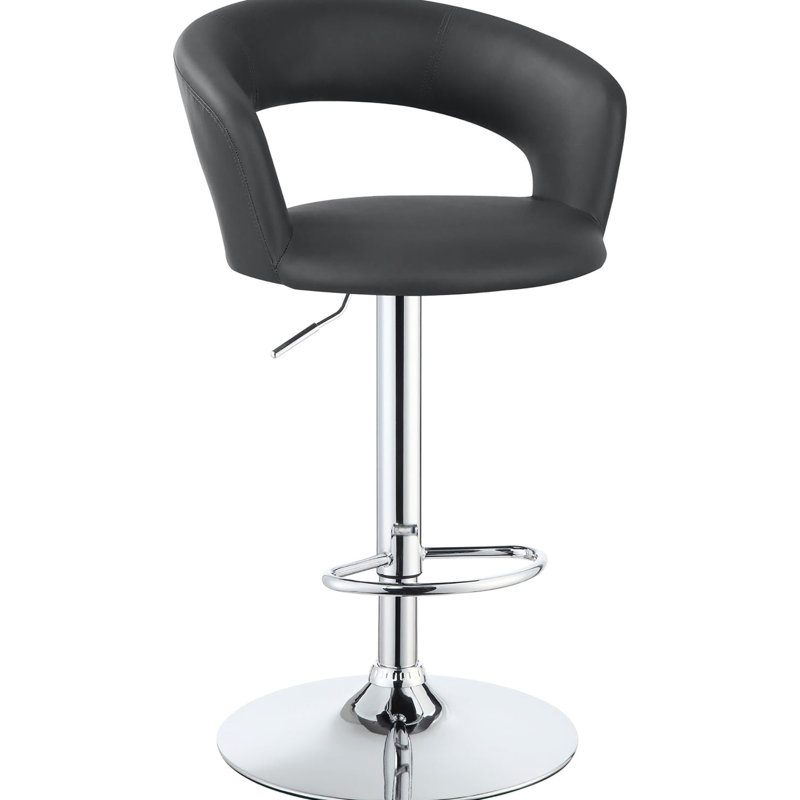 Élégant tabouret de bar gris avec base et fonction réglable en hauteur pour un repas à la mode