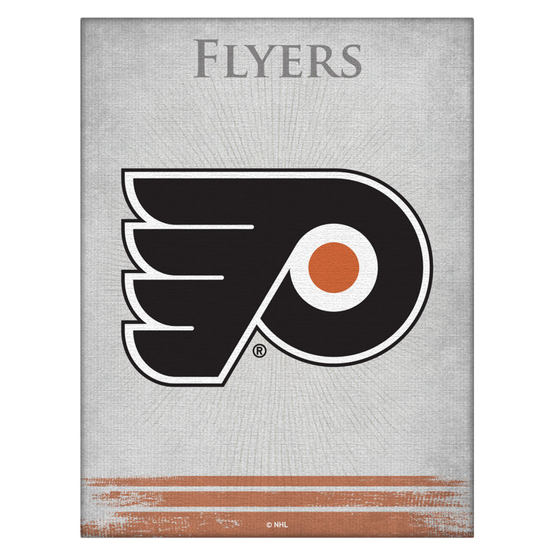 « NHL », impression sur toile, Philadelphia Flyers, H 24 cm x l 32 cm