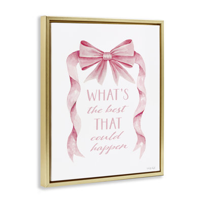 Cadre flottant optimiste Best That Got Happen, design par Cindy Jacobs