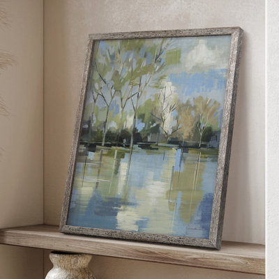 «Enchanted Forest II», reproduction encadrée - bois massif