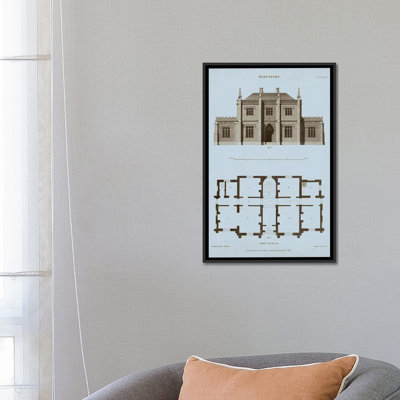 «Chambray House & Plan V», impression sur toile