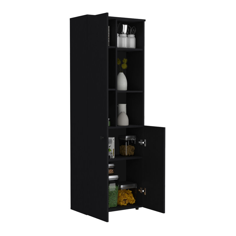 Garde-manger 66,93 po Zaiah, Noir