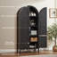Armoire de cuisine 71 pouces à 5 niveaux avec portes et tablettes-76432155