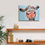 «Funny Cow 1» par Carolee Vitaletti, art mural sur toile, 54 po x 40 po-101649227