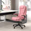 Chaise de bureau de massage à haut dossier avec 6 points de vibration et fauteuil chauffant inclinable en cuir PU avec accoudoirs et télécommande-996155633
