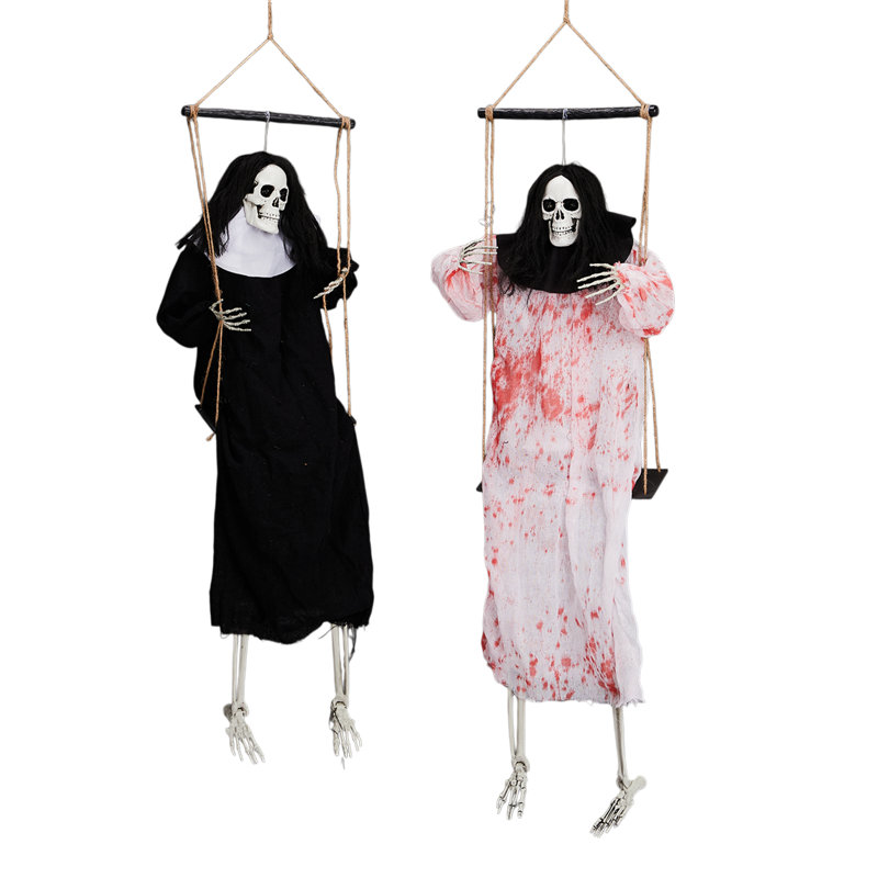 2PCS Halloween Décoration 3Ft Grim Reaper