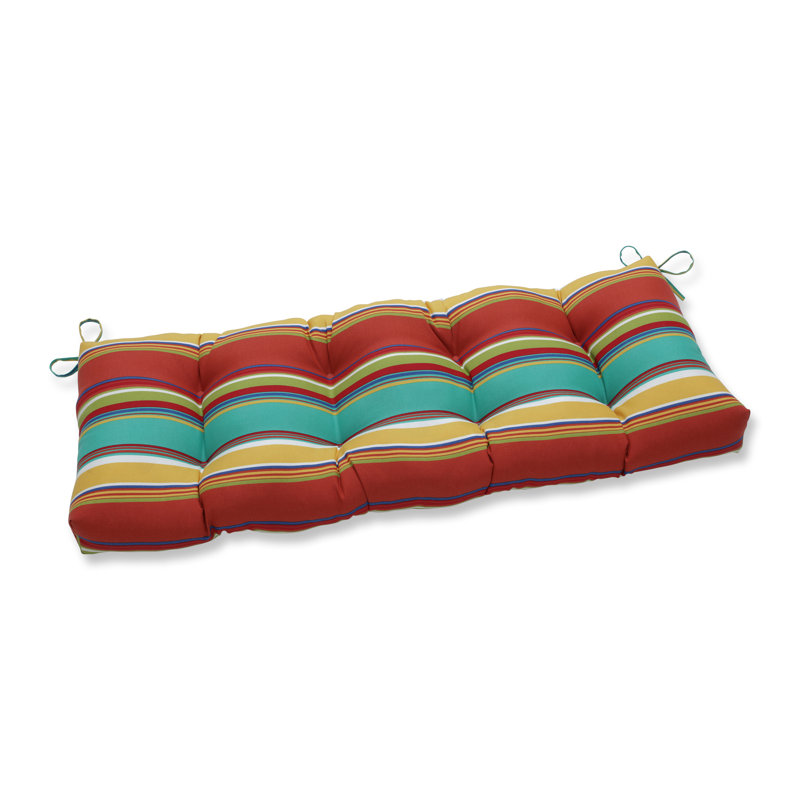 Coussin de siège intérieur / extérieur Crosthaiti, Bleu, L 48 po