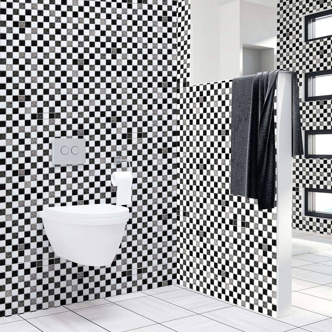10cm x 10cm PVC Peel & Stick Mosaic Tile