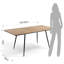 Amairani Extendable Oak Metal Base Dining Table