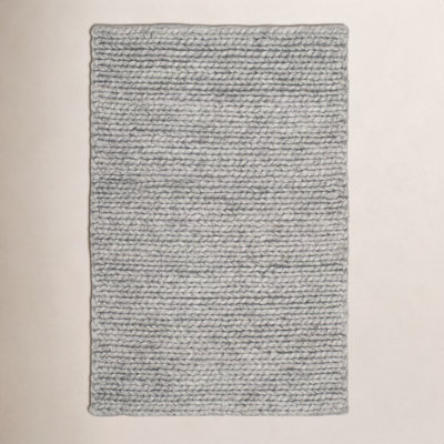 Ginseng Steel Hand-Woven Flatweave Rug