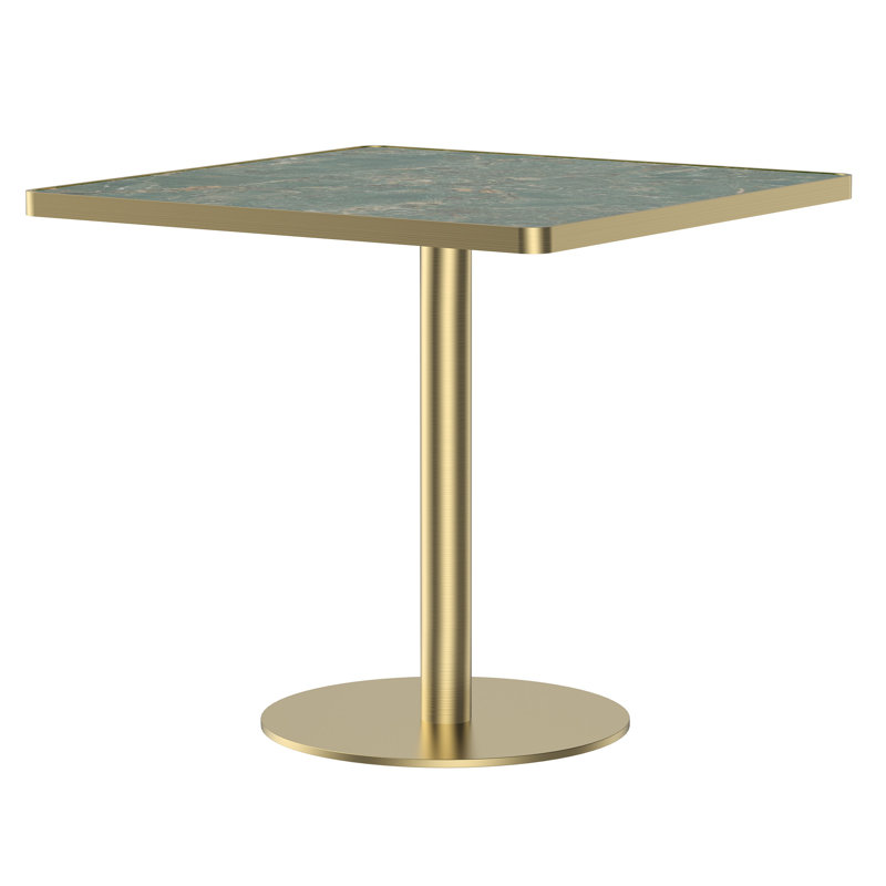 Table de salle à manger 31,5 po, Vert/doré