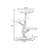3 Tiers Cat Tree with Perch,Scratching Posts