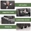 Fauteuil en chenille rembourré l 37,8 po-1607582665