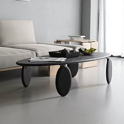 Wabi-sabi style waxwood coffee table