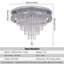 1 - Light Crystal LED Chandelier