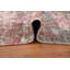 Chic tapis abstrait 5 x 8 avec des tons de rosé et un aspect vieilli