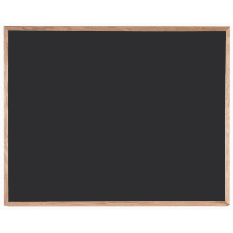 Black Chalkboard with Beige Wood Frame, Wall Mounted