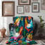 Preppy Hen Art - couverture sherpa de qualité supérieure 1 pièce-100915123