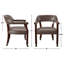 Fauteuil à accoudoirs en bois massif Alandria-21580663