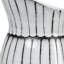 Vase en céramique 13 "noir et blanc avec détails sculpturaux-745606145