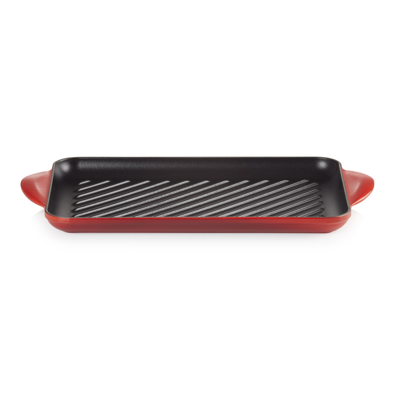 Le Creuset Cast Iron Rectangular Grill 32cm, Cerise