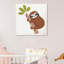 «Brown Sloth», peinture sur toile tendue-1586949657
