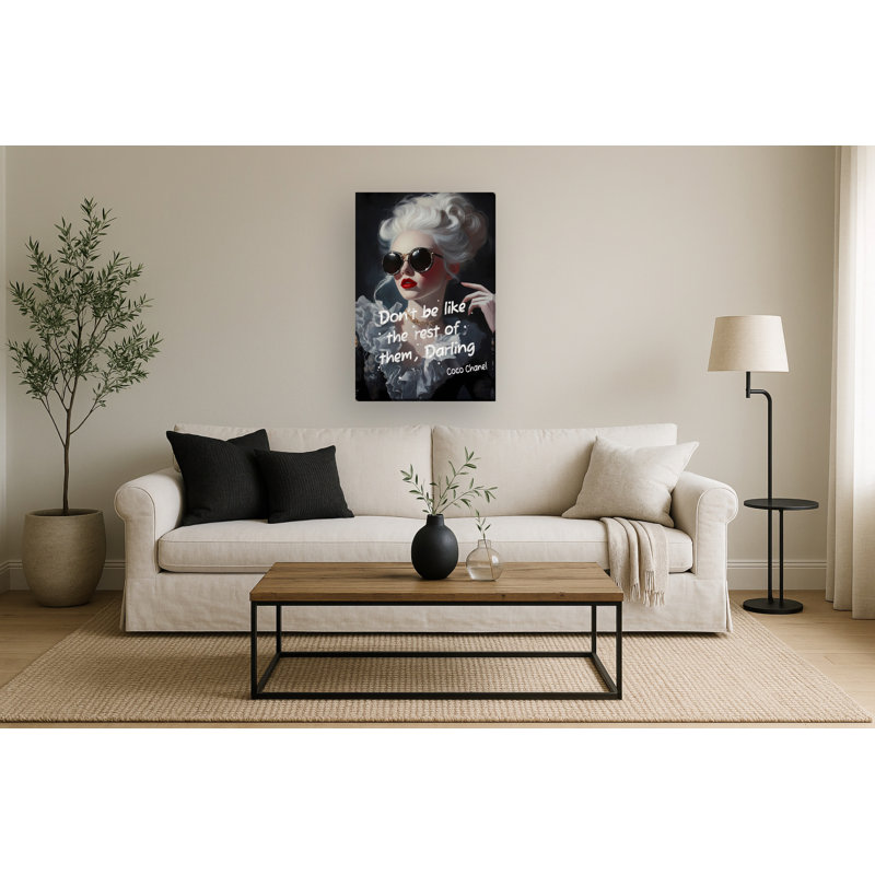 «Stand Out with Style», art mural sur toile - 24 po x 36 po