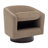 Applewold Upholstered Camel Corduroy Swivel Barrel Chair with Solid Wood Base-732036580