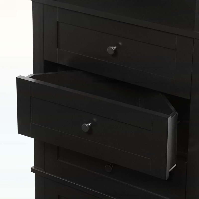 Versatile Multi-functional Cabinet for All Rooms, Meeting Various Storage Demands and Enhancing Style., Black