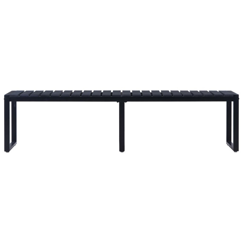 Luchina Iron Outdoor Bench, 45cm H x 180cm W x 40cm D