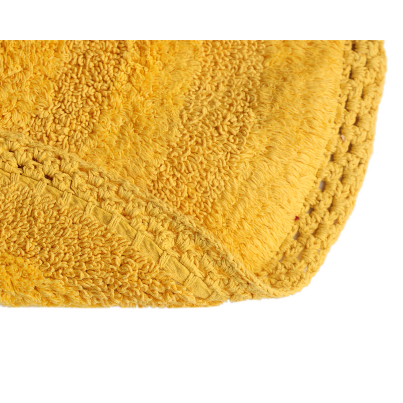 Tapis pour salle de bain Adiraica, Jaune