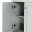 Meuble-lavabo de 30 po en gris bleu, lavabo en céramique, tiroirs à fermeture en douceur, structure en bois massif, 76 po x 47 po x 85 cm - tablettes intérieures multiples, idéal pour les articles de toilette