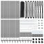 Vidaxl Hexagon Fence Steel-114621922-114621929
