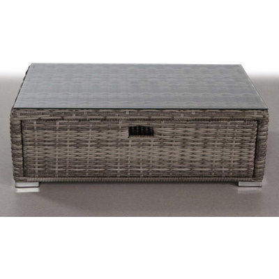 Fully Assembled Glass Outdoor Coffee Table