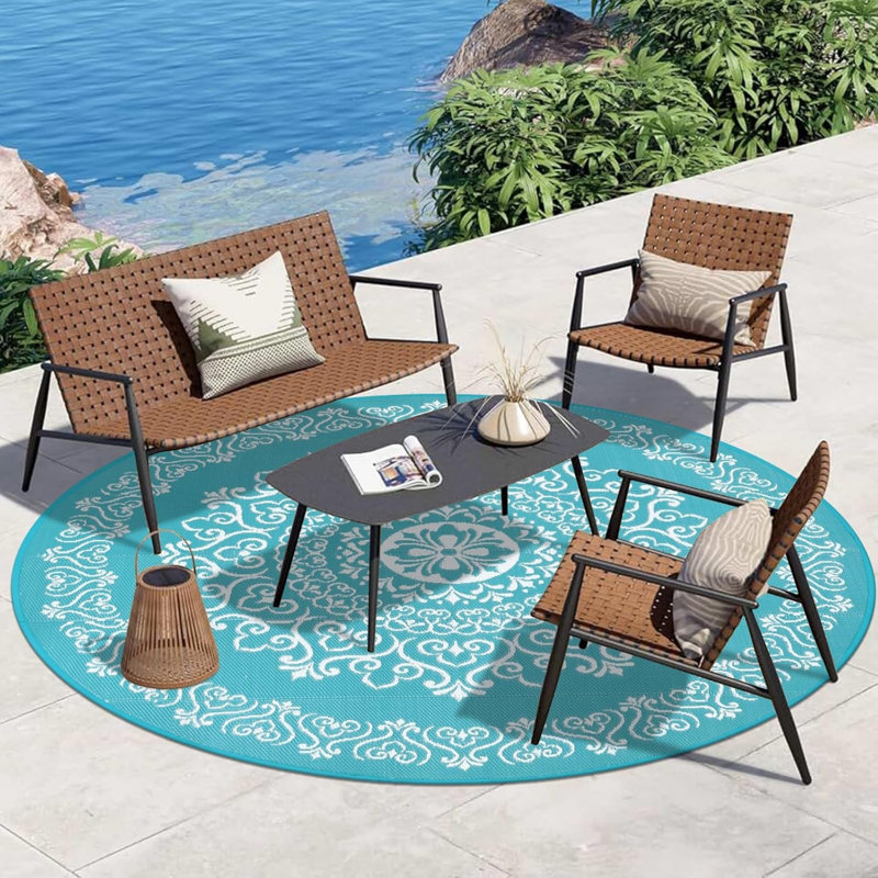 Outdoor Rug, Round 6'